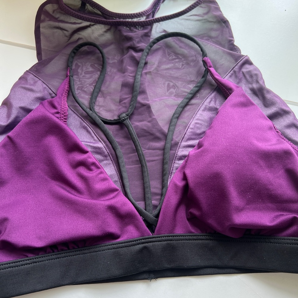 2 Purple VSX Sport Bras - M